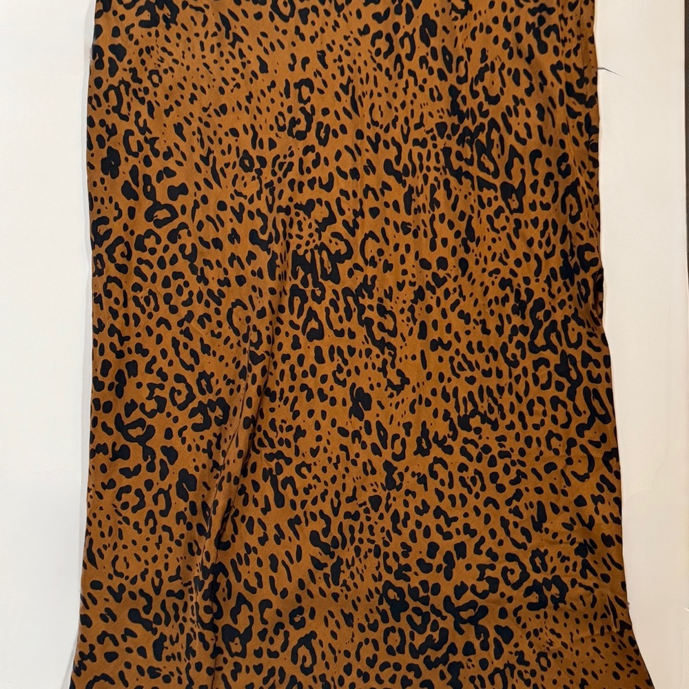 Bella Dahl Brown & Black Maxi Pencil Skirt